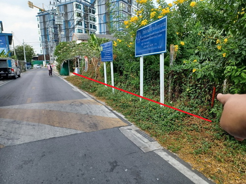 ขายที่ดินเปล่า 307 ตรว. หน้ากว้าง 21 เมตร ลึก 35 เมตร ทำเลดี  อยู่ในย่านชุมชน