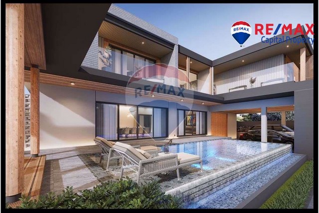 บ้านพูลวิลล่าหรู ใกล้โรงเรียนนานาชาติพัทยา