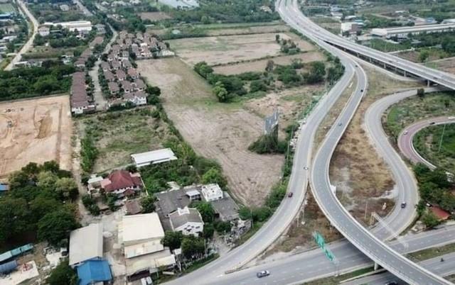 ให้เช่า ที่ดิน 7 ไร่ ริมถนน สาย345 ใกล้ทางลงถนนราชพฤกษ์ อยู่ติดกันกับร้านหัตถศิลป์ ปากเกร็ด นนทบุรี