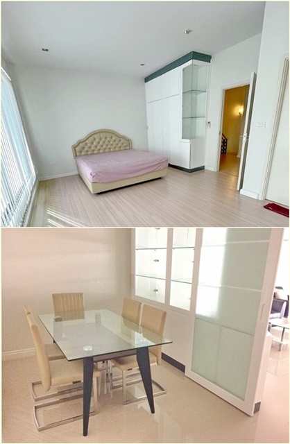 ลาซาล 22ตรว.MRTศรีเอี่ยม 1กม  ทาวน์โฮมทำเลสวย บ้าน 3 ชั้น  เฟอร์ครบ 4นอน 4น้ำ 2จอดรถ 4แอร์