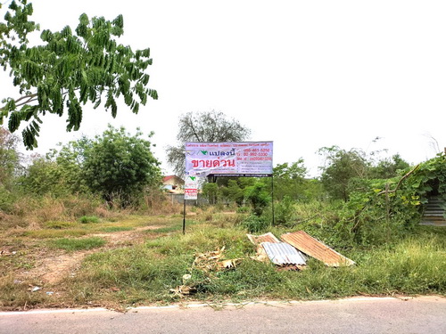 ขายที่ดิน 1-0-42.3 ไร่ (รวม 3 โฉนด) ทำเลดี อยู่ในชุมชนเขตเทศบาล ติดถนน 2 ด้าน