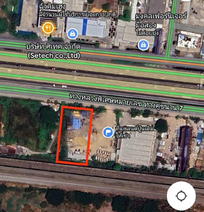 ให้เช่าที่ดินเปล่า เนื้อที่ 500 ตร.วา ใกล้แอร์พอร์ตลิ้งบ้านทับช้าง  ติดมอเตอร์เวย์ขาเข้า เหมาะสำหรับทำโชว์รูมสินค้า / ร้านอาหาร