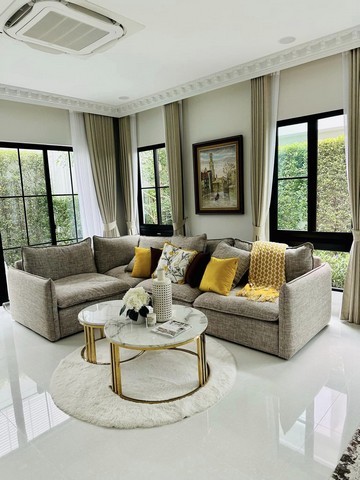 ขายบ้านหรู 2 ชั้น หลังมุม 4 ห้องนอน นันทวัน พระราม 9 กรุงเทพกรีฑาตัดใหม่ สไตล์ยุโรปฝรั่งเศส ใกล้นานาชาติ Wellington และ Brighton