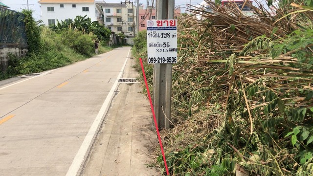 ที่ดินนนทบุรี 198ตารางวา หน้ากว้าง ผังเมืองสีส้ม แหล่งชุมชน