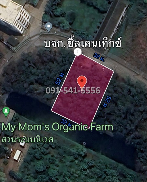 ขายที่ดิน แปลงรูปสีเหลี่ยมผืนผ้า 1-0-21 ไร่ บางหลวง เมืองปทุมธานี ผังเมืองสีชมพู ตั้งอยู่บนแหล่งชุมชนการเดินทางสะดวก