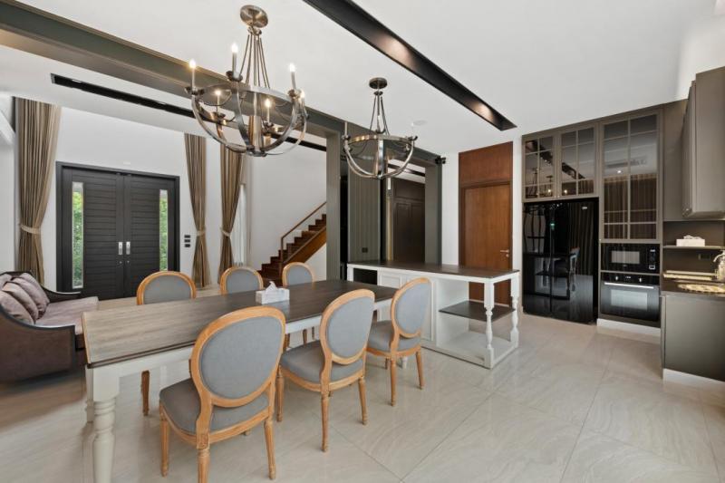 C3908 ขายบ้านเดี่ยวหลังใหญ่ 2 ชั้น หมู่บ้านเพอร์เฟคมาสเตอร์พีซ พระราม 9- กรุงเทพกรีฑา บ้านใหม่ตกแต่งบิวอินท์พร้อมอยู่