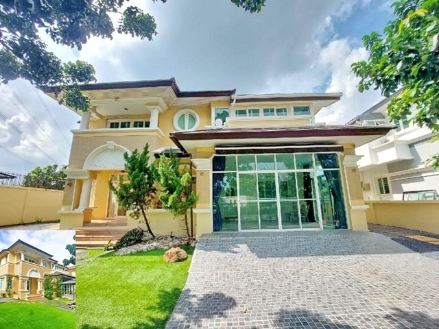 เฟอร์พร้อมเข้าอยู่ อนุญาตเลี้ยงสัตว์ 145ตรว.MRT สวนหลวง ร.9 5นอน คฤหาสน์หลังมุม 2 ชั้น 350ตรม. 94,999B-M 4น้ำ 2จอดรถ 4แอร์ MRT SuanLuangRama 9 5bed corner Mansion Luxhouse 2 floors fully furnished ready to move in. Pets allowed 145sq.wa. 350sq.m. 94,999B-M  4bath 2parking 4A/C.ถ.เฉลิมพระเกียรติ ร.9 แขวงดอกไม้ เขตประเวศ กรุงเทพมหานคร 102505 ห้องนอน 4 ห้องน้ำ  1 ห้องแม่บ้าน1 ห้องนั่งเล่น1 ห้องครัว1 ตู้เย็น4 แอร์มีสระว่ายน้ำและฟิตเนสของโครงการสถานที่ใกล้เคียงโรงเรียนทวีศักดิ์ศึกษา ( 1 