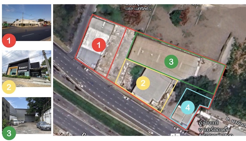 BH2499 ให้เช่าอาคารโชว์รูม 2 ชั้นขนาด 1000 ตรม ตกแต่งสวยงาม ติดถนนใหญ่เกษตรนวมินทร์