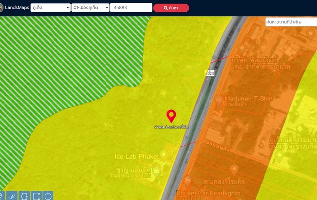 ขายที่ดิน 7 ไร่  ตำบลรัษฎา อำเภอเมือง จังหวัดภูเก็ต