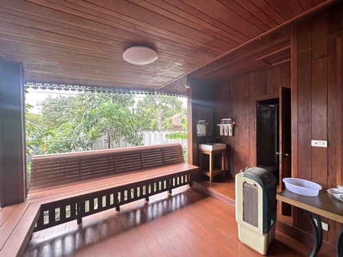 ขายหรือให้เช่า ที่ดินร่มรื่นพร้อมบ้านไม้ในสวน หมู่บ้านศุภาลัย ออร์คิด ปาร์ค วัชรพล