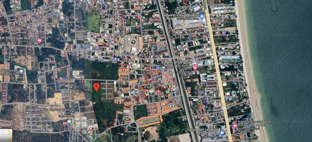 ขายที่ดิน 10 ไร่ 1 งานกว่า หัวหิน ประจวบคีรีขันธ์ แปลงสี่เหลี่ยมสวย ใกล้มาเก็ตวิลเลจ หัวหิน