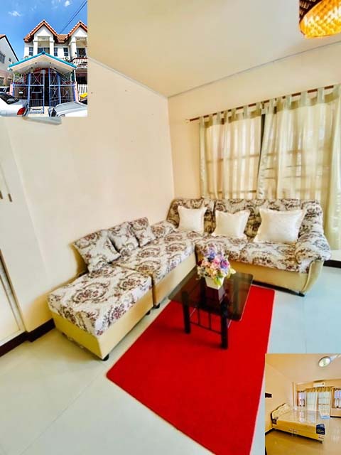 หลังมุม ค้าขายก็ง่าย 17ตรว.นานาชาติร่วมฤดี ราชพฤกษ์ ตลาดเจ้าพระยา ทาวเฮาท์ 2 ชั้น 130ตรม. 3นอน 2น้ำ 1จอด 1แอร์ แม็คโครRuamrudee Inter Ratchaphruek ChaoPhraya Market 2-story townhouse on corner good community 17sq.wa. 130sq.m. 3bed 2bath 1parking 1A/C. Makroแม็คโครถ.บางกรวย-ไทรน้อย ต.บางบัวทอง อ.บางบัวทอง นนทบุรี 11110เดินทางสะดวก หาของกินสบาย อยากค้าขายก็ง่าย ทำเลแบบนี้หาไม่ได้อีกแล้ว3 ห้องนอน 2 ห้องน้ำ  1 ห้องครัว 1 จอด1 แอร์สิ่งอำนวยความสะดวก - กล้องวงจรปิด - 