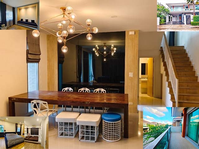 กรุงเทพกรีฑา .ศรีนครินทร์-ร่มเกล้าMRT ราษฎร์พัฒนา 4นอน คฤหาสน์ บ้านหรู เดี่ยว2ชั้น รักสัตว์ เฟอร์ครบ 98ตรว. 245ตรม. 74,999B-M  6น้ำ 2จอดรถ 4แอร์MRT RatPhatthana 2-story Mansion Luxury house. Pets allowed fully furnished 98sq.wa. 245sq.m. 74,999B-M 4bed 6bath 2parking 4A/C. Krungthep Kreetha Srinakarin Romklaoซ.ศรีนครินทร์-ร่มเกล้า39-43 ถ.กรุงเทพกรีฑา คลองสองต้นนุ่น ลาดกระบัง กรุงเทพมหานคร 10520 มีพื้นที่ข้างหลังกว้างมาก หลังบ้านเอาต้นไม้ใหญ่มาลง ให้นักปรับทัศนียภาพมาช่วยจัดสวนด้าน