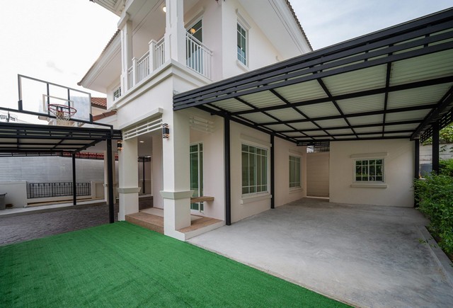 ธนาสิริ ราชพฤกษ์-ท่าน้ำนนท์  บ้านมือสองตกแต่งใหม่  บนทำเลดี วิวสวนส่วนกลาง ติดถนนใหญ่