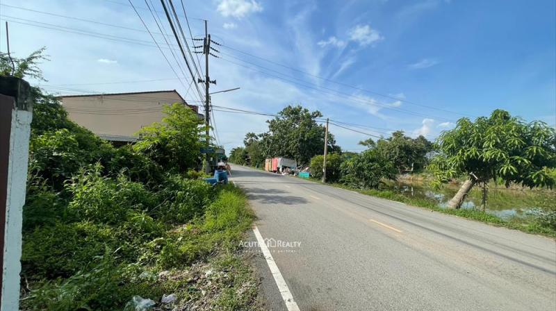 ขายที่ดินเปล่า 95 ตร.ว. ซอยบึงบอน 14 รังสิต-คลอง8 ติดถนนเลียบคลอง แปลงหัวมุม ใกล้ถนนรังสิต-นครนายก