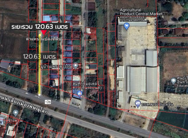 ที่ดินเปล่า ต.ดอนทอง อ.เมือง จ.พิษณุโลก ใกล้ถนนหลัก ใกล้ไปรษณีย์เลี่ยงเมือง