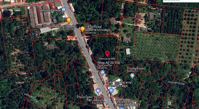 ขายที่ดิน เกาะสมุย 3 ไร่ 38 ตารางวา ใกล้ตลาด ติดถนนหลัก ใกล้สิ่งอำนวยความสะดวก 
