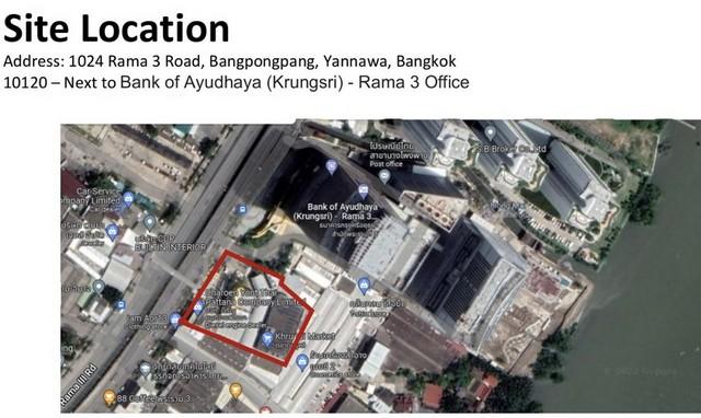 ให้เช่าอาคาร 3 อาคาร ติดริมถนนใหญ่พระราม 3  บนที่ดิน 3 ไร่  พื้นที่อาคารทั้งหมด: ประมาณ 5,000 ตรม. ที่จอดรถ 80 คัน เหมาะทำสำนักงาน