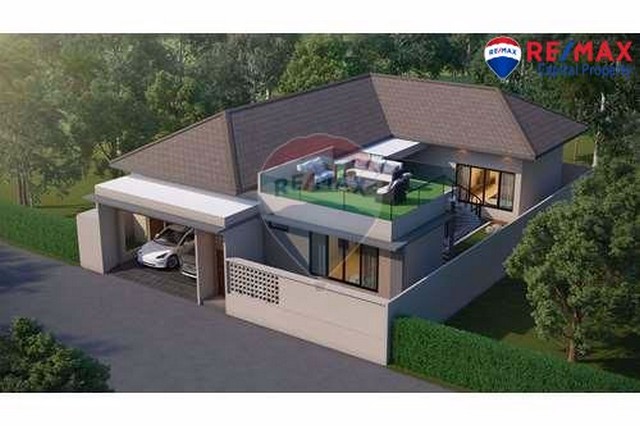 พูลวิลล่าสไตล์โมเดิร์นทรอปิคอลในบางเสร่