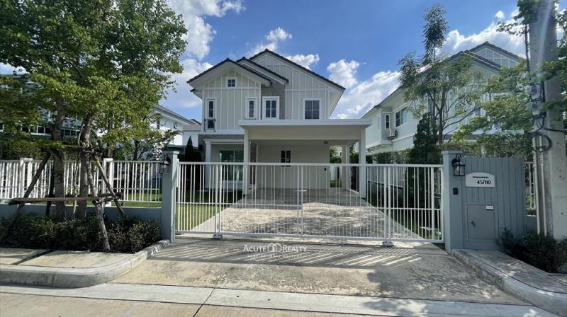 ขายด่วน บ้านเดี่ยวหลังใหม่ 2 ชั้น วิลลาจจิโอ รังสิต-คลอง 2 บ้านสไตล์อังกฤษ ไม่เคยเข้า