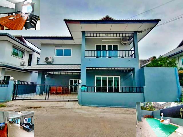  เฟอร์ครบ พร้อมอยู่ 75ตรว.ให้เช่าในพัทยา ห้างเดอะชิลล์ บ้านพูลวิลล่า2ชั้น 275ตรม. 29,998B-M 4นอน 3น้ำ 2จอดรถ 4แอร์For rent in Pattaya The Chill Mall 2-storey pool villa house fully furnished ready to move in 75sq.wa. 275sq.m. 29,998B-M 4bed 3bath 2parking 4A/C.ซ.บุญสัมพันธ์ ถ.บุญสัมพันธ์ เมืองพัทยา อำเภอบางละมุง ชลบุรี 201504 ห้องนอน 1 ห้องครัว1 ห้องนั่งเล่น3 ห้องน้ำ4 แอร์2 เครื่องทำน้ำอุ่น1 สระว่ายน้ำ2 จอดรถสถานที่ใกล้เคียงPattaya Soccer Khao Noi ( 1 กม. )ห้างเดอะชิลล์ ( 1 กม. )โรงเรียนสว่างบ