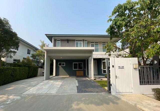 บ้านเดี่ยวหรู 75.5 ตรว. 222 ตรม. 4 ห้องนอน 5 ห้องน้ำ ติดถนนเมน ประเวศ ราคา 130,000 บาท/เดือน