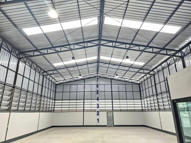 C4152 ให้เช่าโกดังคลังสินค้า 450 ตรม. พร้อมออฟฟิศติดแอร์ สร้างใหม่ โกดังสูง 7 เมตร ย่านลำลูกกาคลอง 4 ใกล้ทางด่วน