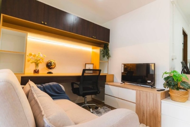 คอนโดทำเลทอง หลัง มช. เพียง 1.75 ล้าน 32.65 ตรม. ธารทิพย์ การ์เด้น เพลส วิวดอยสุเทพ รีโนเวทตกแต่งใหม่ เฟอร์นิเจอร์ครบ พร้อมเข้าอยู่