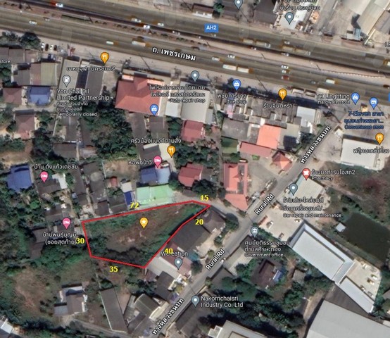 ขายที่ดินถมแล้วปากทางเข้าวัดหลวงประชา อำเภอนครชัยศรี จังหวัดนครปฐม