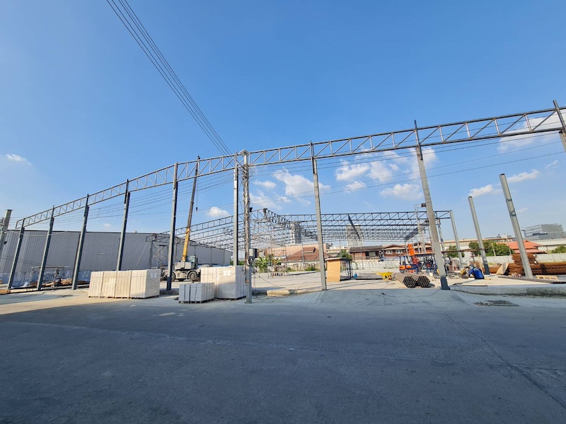 BST558 Update โกดัง 2,000 ตารางเมตร+Office 2 ชั้น บางนากม5 คาดการณ์แล้วเสร็จกุมภาพันธ์ 2024