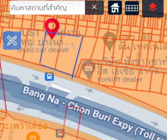 ขายที่ดิน 1-0-31.5ไร่ ติดถนนบางนา-ตราด กม6.5  ใกล้เมกาบางนา ตรงข้ามบางนาทาวเวอร์