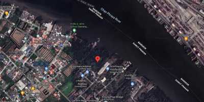 Land for rent ที่ดินเกือบ 7 ไร่ บางกระเจ้า ติดแม่น้ำเจ้าพระยา สามารถทำท่าเรือออกแม่น้ำได้