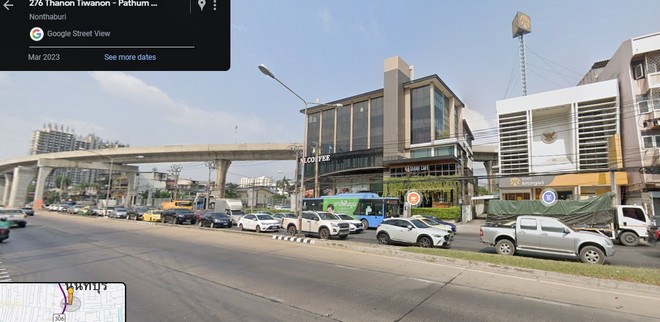  ให้เช่าอาคาร 5.5 ชั้น ถนนติวานนท์ เนื้อที่ 30 ตรว  พื้นที่ 250 ตรม เหมาะทำหน้าร้าน สำนักงาน คาเฟ่ โชว์รูม