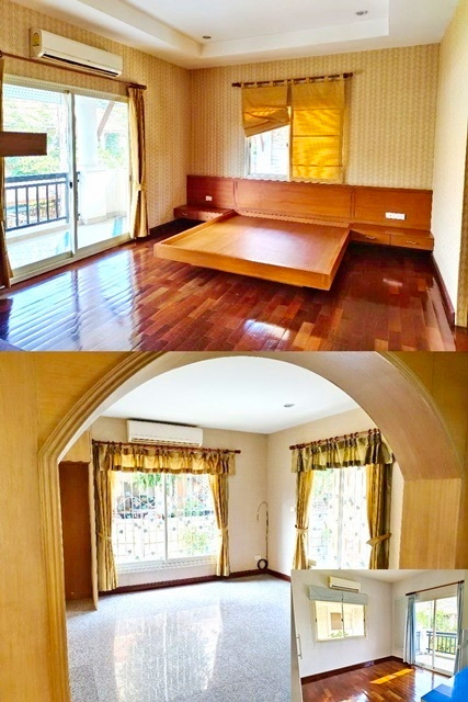 พระราม2 กม.18 สมุทรสาคร ตลาดสดลีลา ให้เช่าบ้านเดี่ยวใหญ่มาก 2 ชั้น 4นอน  6แอร์ พันท้ายนรสิงห์  สุดหรู 101ตรว. 244ตรม. รับสัตว์ 3น้ำ 2จอดรถ