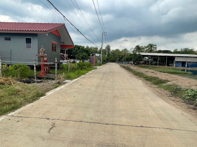 ที่ดินคลองหลวง คลอง6 ติดถนนคอนกรีต 340 ตารางวา แหล่งชุมชน