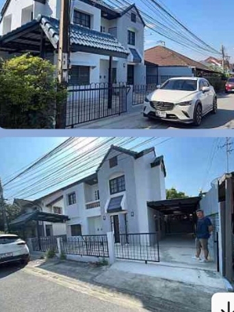  ขายบ้าน เนื้อที่ 43 ตรว หมู่บ้านอยู่สบาย กรุงเทพกรีฑา 39 สะพานสูง