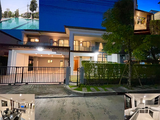 ขายคฤหาสน์ใหญ่มาก เดอะพรอมานาด บิ๊กซี 5 นอน 25 ล้าน แฟชั่นไอส์แลนด์ รามอินทรา ถ. จตุโชติ110 ตรว. 420 ตรม. 6 น้ำ  จอดรถในบ้านได้ 6 คัน  cityThe Promenad Big C selling Largest Mansion e Fashion Island Ramintra Chatuchot Road 420 Sqm. 5Bed 6Bath  25 million Baht 6 cars.  cityซ.จตุโชติ ถ.กาญจนาภิเษก แขวงออเงิน เขตสายไหม กรุงเทพมหานคร 10220ต่อเติมหลังคา ทั้งหน้าบ้าน และหลังบ้าน พื้นที่ใช้สอย 420 ตารางเมตร -บ้านเดี่ยว 2 ชั้น 5 ห้องนอน 6 ห้องน้ำ 1  ห้องรับแขก 1 ห้องนั่งเล่น 1 ห้