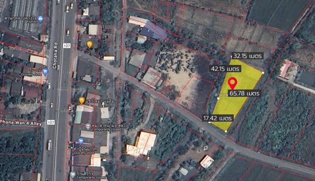 สนใจติดต่อ: โดม รัชดา โทร: 065-586-9872ไลน์ไอดี: giantmw หรือ @yem0202n.ขายที่ดินเปล่า 1-0-26 ไร่ (406 ตร.ว.), ตำบลขี้เหล็ก อำเภอแม่ริม จังหวัดเชียงใหม่ เหมาะสำหรับทำบ้านสวนเกษตร หรือบ้านพักตากอากาศ (ทั้งหมด 4 ล้านบาทถ้วน).ทำเลที่ตั้ง: ห่างถนนโชตินา 150 ม. (ทางหลวงหมายเลข 107) ตำบลขี้เหล็ก อำเภอแม่ริม จังหวัดเชียงใหม่ .ขนาดที่ดิน: ความกว้างประมาณ 18 เมตร (ติดถนน) และด้านลึก (ยาว) 65 เมตร.ที่ดินตั้งอยู