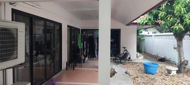 Vาย บ้านเดี่ยว ชั้นเดียว พื้นที่ 128 ตารางวา  หมู่บ้านพฤกษชาติ รามคำแหง 118 แยก 42