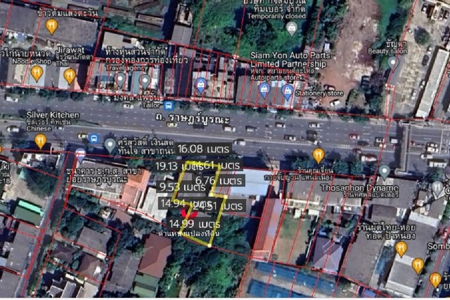 ขายที่ดิน 152 ตารางวา ติดถนนราษฎร์บูรณะ ใกล้ Big C ราษฎร์บูรณะ   กรุงเทพ  ZTK025