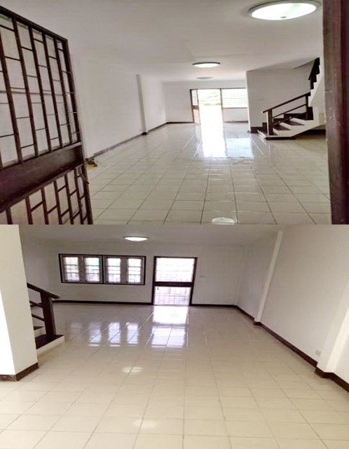 ลำลูกกาคลอง10 ให้เช่าทาวน์เฮ้าส์ 2 ชั้น สะอาด ตลาดสด ลำไทร  22ตรว. 142ตรม. 2นอน 2น้ำ 2จอดรถ 1แอร์