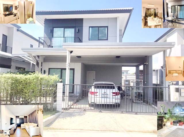 ให้เช่าบ้านเดี่ยว2ชั้น เลี้ยงสัตว์ได้ เดอะเซ้นท์ ราชพฤกษ์ 4นอน  สวนผัก ปิ่นเกล้า 55ตรว.190ตรม.บางกรวย-จงถนอม4น้ำ 2จอดรถ 3แอร์ Centro