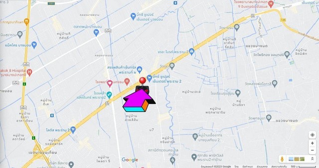 ให้เช่าอาคาร 3 ชั้น พื้นที่ใช้สอยรวม 780 ตร.ม อยู่ในหมู่บ้านสุดจิตต์นิเวศน์ ด้านหลังบิ๊กซีพระราม 2