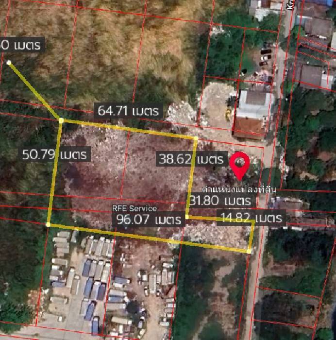 ให้เช่าที่ดิน ถมแล้ว 2 ไร่ 2 งาน 56 ตรว กรุงเทพกรีฑา7 แยก2 ใกล้สนามกอล์ฟยูนิโก้ ศรีนครินทร์ ร่มเกล้า  เหมาะสร้างอาคาร โกดัง ทำที่จอดรถได้