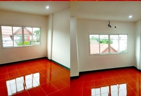 นานาชาตินีวา MRT ลาดพร้าว101 ให้เช่าโฮมออฟฟิศ 3 ชั้น  วัดบีงทองหลาง ตบแต่งใหม่ทั้งหลัง ทำเลดี 18ตรว. 170ตรม. 4นอน 3น้ำ 2จอดรถ