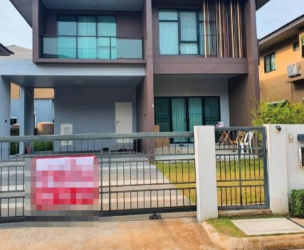 ขายบ้านเดี่ยว2 ชั้น บุราสิริ รังสิต ซ.วัดเสด็จ ปทุมธานี เนื้อที่ 58 ตรว 