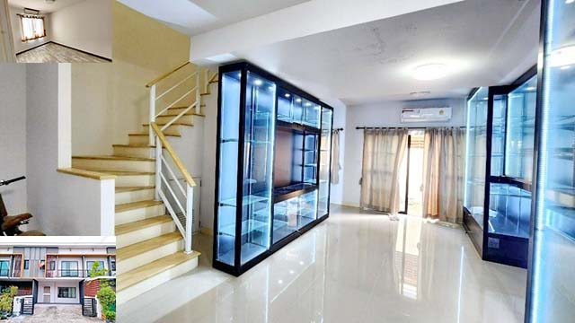 สนามบินดอนเมือง แฮปปี้ อเวนิว ดอนเมือง เทิดราชัน ให้เช่ทาวน์โฮม 2 ชั้น 21ตรว. 129ตรม. 14,999B-M ถูกคุ้มมากๆ 3นอน 2น้ำ 2จอดรถ 3แอร์Happy Avenue Donmuang TherdRachan Rd Townhome for rent 2 floors 21sq.wa. 129sq.m. 14,999B-M very cheap great value 3bed 2bath 2parking 3A/C.Don Mueang Airportซอยเทิดราชัน17-33 ถ.เทดราชัน แขวงสีกัน เขตดอนเมือง กรุงเทพมหานคร 10210หน้าบ้านกว้าง 5.7 เมตร 21ตรว.     21sq.wa.129ตรม.   129sq.m.3 ห้องนอนตู้กระจกบิ้วอิน แอร์ครบ2 ห้องน้ำ1 ห้องรับแขก2 ที่จอดรถ3 แอร์- มีผ้าม่านทั้งหลัง- 