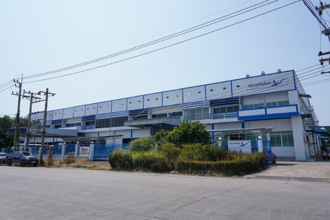 ให้เช่าโกดัง 1000-4000  ตรม ในเอ็มไทยซิตี้พาร์ค บางเสาธง สมุทรปราการ พื้นที่สีม่วง