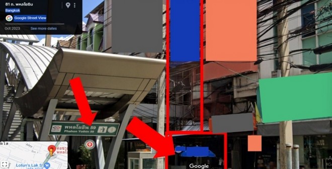 ขายอาคาร4ชั้น ติด BTS พหลโยธิน59 บางเขน พื้นที่ 270 ตรม