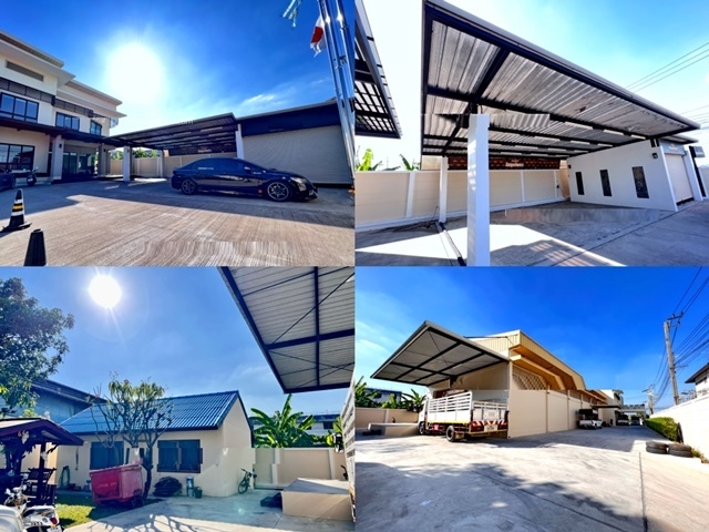 สนามบินสุวรรณภูมิ ให้เช่าสำนักงานสวยพร้อมคลังสินค้า 2 ชั้น มาตรฐานยุโรป 450ตรว.1,928ตรม. 5ห้อง 5น้ำ 3จอดรถ 5แอร์ ตลาดกิ่งแก้ว